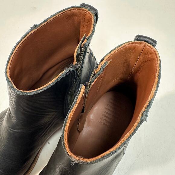 EXCELLENT Rancourt & Co. x Helm Pablo Boot Zipper Moto Made in Maine USA 9 D main image 13